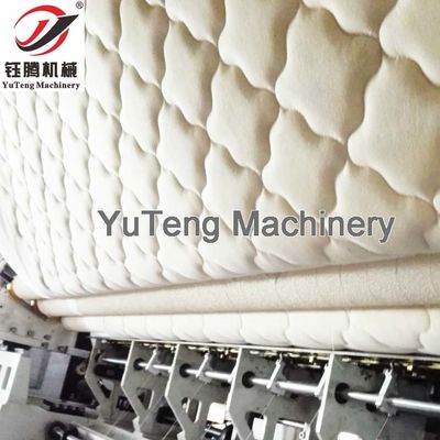 Máy chần đa kim tốc độ cao 2450mm khổ rộng 100-1200 vòng/phút dùng làm nệm với độ dày may tối đa 80MM