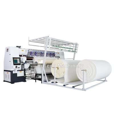 Máy chần bông tự động bằng máy tính với chiều rộng chần bông 2450mm, tốc độ 100-1000 RPM và độ dày tối đa 8cm
