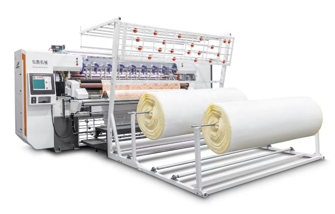 Công nghiệp siêu tốc độ cao không Shuttle Multi Needle Quilting Machine để làm nệm